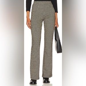 Sanctuary Filmore Houndstooth Flare-Leg Pants